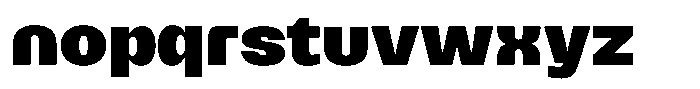 Merica Futurist Extra Bold Font LOWERCASE
