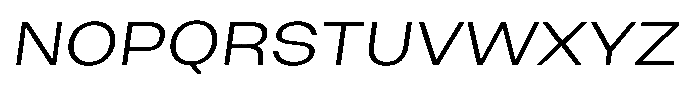 Merica Futurist Extra Light Italic Font UPPERCASE
