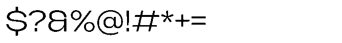 Merica Futurist Extra Light Font OTHER CHARS
