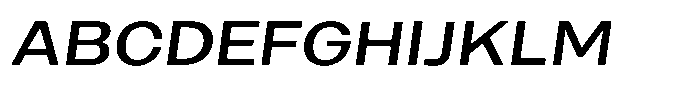 Merica Futurist Regular Italic Font UPPERCASE