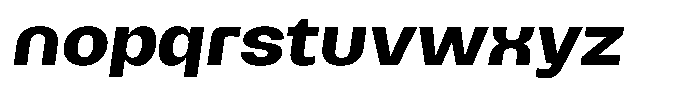 Merica Futurist Semi Bold Italic Font LOWERCASE