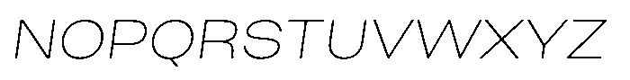 Merica Futurist Thin Italic Font UPPERCASE