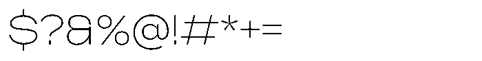Merica Futurist Thin Font OTHER CHARS