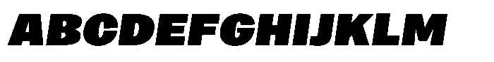 Merica Grotesk Black Italic Font UPPERCASE