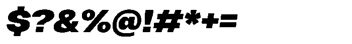Merica Grotesk Bold Italic Font OTHER CHARS