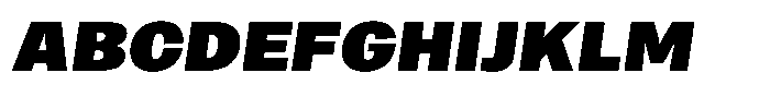 Merica Grotesk Extra Bold Italic Font UPPERCASE