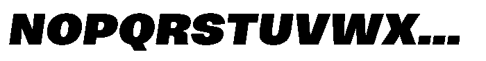 Merica Grotesk Extra Bold Italic Font UPPERCASE