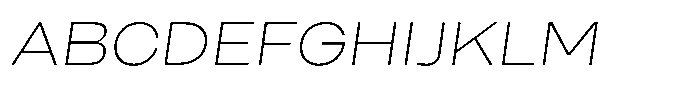 Merica Grotesk Thin Italic Font UPPERCASE