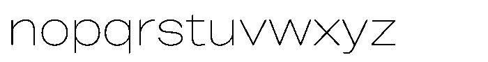 Merica Grotesk Thin Font LOWERCASE