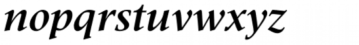 Meridien Com Bold Italic Font LOWERCASE