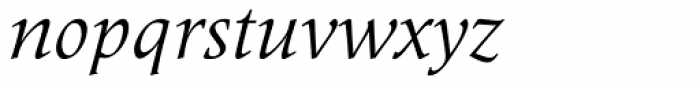 Meridien Com Italic Font LOWERCASE