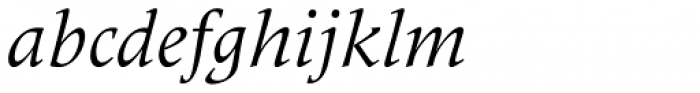 Meridien Italic Font LOWERCASE