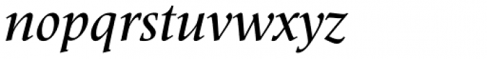 Meridien LT Std Medium Italic Font LOWERCASE