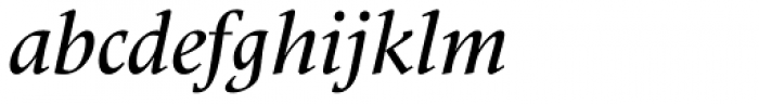 Meridien Medium Italic Font LOWERCASE