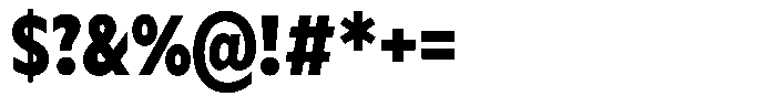 Meriko Condensed Black Font OTHER CHARS