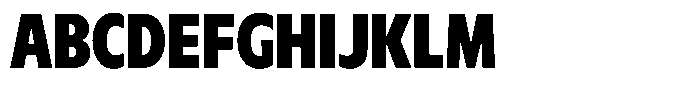 Meriko Condensed Black Font UPPERCASE