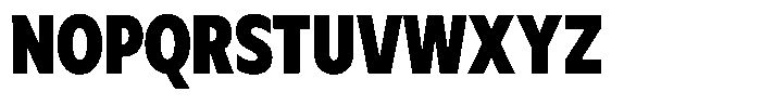 Meriko Condensed Black Font UPPERCASE