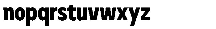 Meriko Condensed Black Font LOWERCASE