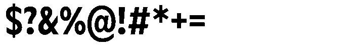 Meriko Condensed Bold Font OTHER CHARS