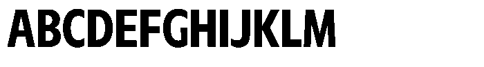 Meriko Condensed Bold Font UPPERCASE