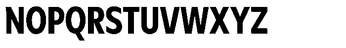 Meriko Condensed Bold Font UPPERCASE