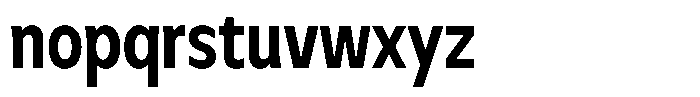 Meriko Condensed Bold Font LOWERCASE