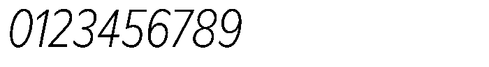Meriko Condensed Extra Light Italic Font OTHER CHARS