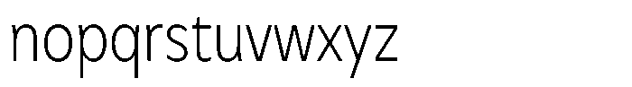Meriko Condensed Extra Light Font LOWERCASE