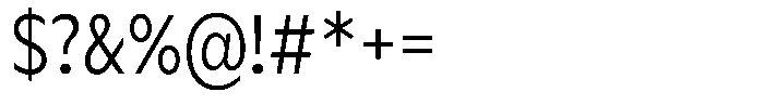 Meriko Condensed Light Font OTHER CHARS