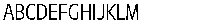 Meriko Condensed Light Font UPPERCASE