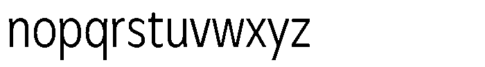 Meriko Condensed Light Font LOWERCASE