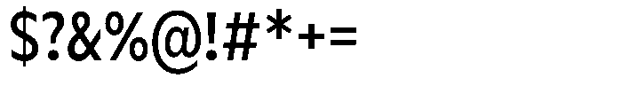 Meriko Condensed Medium Font OTHER CHARS