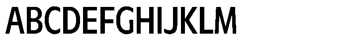Meriko Condensed Medium Font UPPERCASE