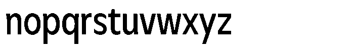 Meriko Condensed Medium Font LOWERCASE