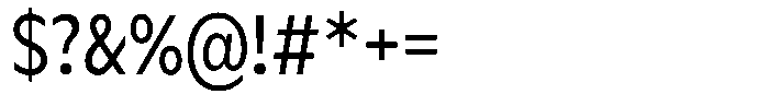 Meriko Condensed Regular Font OTHER CHARS