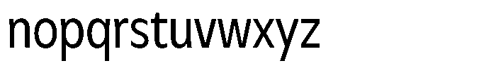 Meriko Condensed Regular Font LOWERCASE