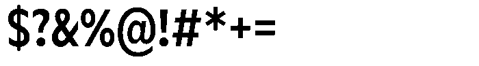 Meriko Condensed Semi Bold Font OTHER CHARS