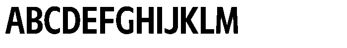 Meriko Condensed Semi Bold Font UPPERCASE