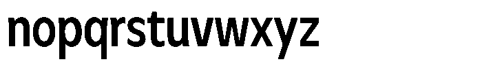 Meriko Condensed Semi Bold Font LOWERCASE