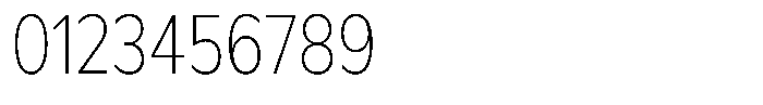 Meriko Condensed Thin Font OTHER CHARS