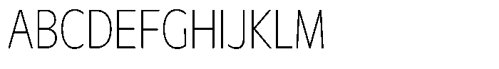 Meriko Condensed Thin Font UPPERCASE