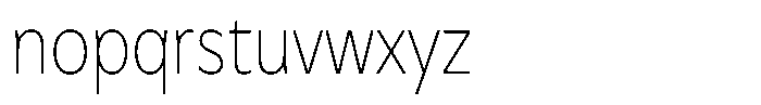 Meriko Condensed Thin Font LOWERCASE
