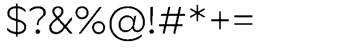 Meriko Extra Light Font OTHER CHARS