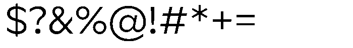 Meriko Light Font OTHER CHARS