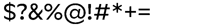 Meriko Regular Font OTHER CHARS