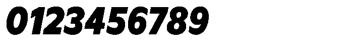 Meriko Semi Condensed Black Italic Font OTHER CHARS
