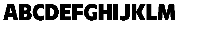 Meriko Semi Condensed Black Font UPPERCASE