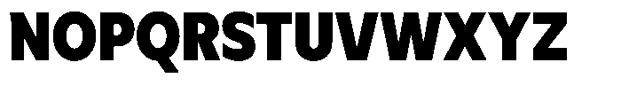 Meriko Semi Condensed Black Font UPPERCASE