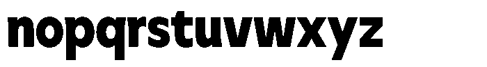 Meriko Semi Condensed Black Font LOWERCASE