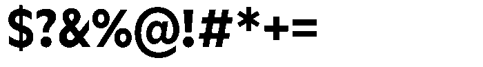 Meriko Semi Condensed Bold Font OTHER CHARS